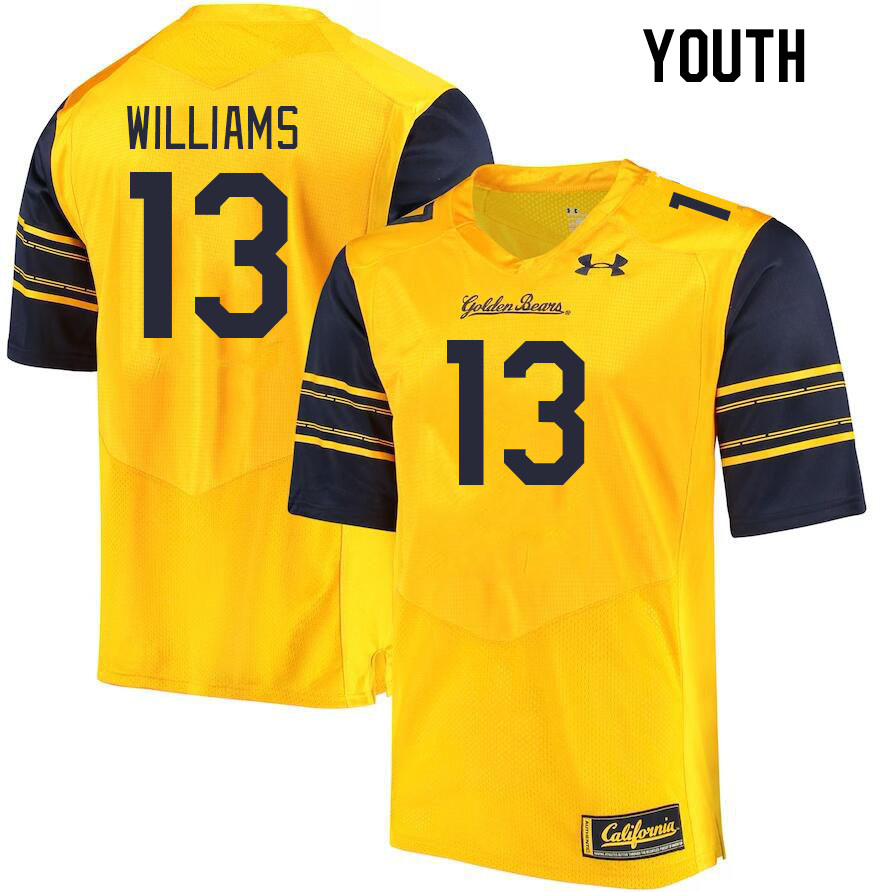 Youth #13 Miles Williams California Golden Bears College Football Jerseys Stitched Sale-Gold